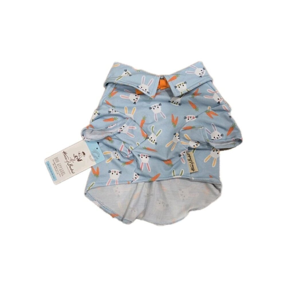 NEW Blue Boy Dog Apparel CLOTHING Easter Bunny Shirt W/ Bow Top NWT - Small - Picture 3 of 4